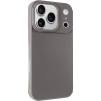 Накладка Kevlar Carbon with Magnetic для iPhone 17 Pro Max- сірий Накладка Kevlar Carbon with Magnetic для iPhone 17 Pro Max- сірий