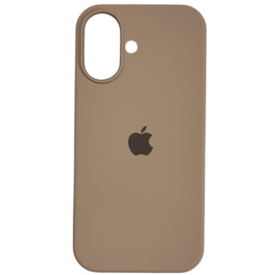 Накладка (з мікрофіброю) Silk with Magnetic для iPhone 17- золото пустелі