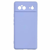Накладка (з мікрофіброю) GETMAN Liquid Silk Full Camera для Google Pixel 6- бузковий