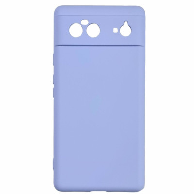 Накладка (з мікрофіброю) GETMAN Liquid Silk Full Camera для Google Pixel 6- бузковий