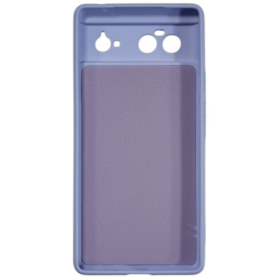 Накладка (з мікрофіброю) GETMAN Liquid Silk Full Camera для Google Pixel 6- бузковий