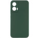 Накладка (з мікрофіброю) GETMAN Liquid Silk Full Camera для Motorola Edge 50 Fusion- темно-зелений