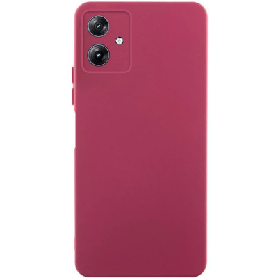 Накладка (з мікрофіброю) GETMAN Liquid Silk Full Camera для Motorola Moto G55 5G- марсала Накладка (з мікрофіброю) GETMAN Liquid Silk Full Camera для Motorola Moto G55 5G- марсала
