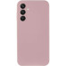 Накладка (з мікрофіброю) GETMAN Liquid Silk Full Camera для Samsung S22- пастельно-рожевий