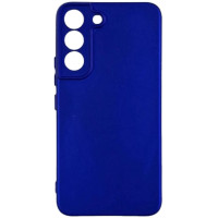 Накладка (з мікрофіброю) GETMAN Liquid Silk Full Camera для Samsung S24- ультра-синій