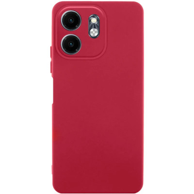 Накладка (з мікрофіброю) GETMAN Liquid Silk Full Camera для TECNO Spark Go 2- темно-червоний Накладка (з мікрофіброю) GETMAN Liquid Silk Full Camera для TECNO Spark Go 2- темно-червоний