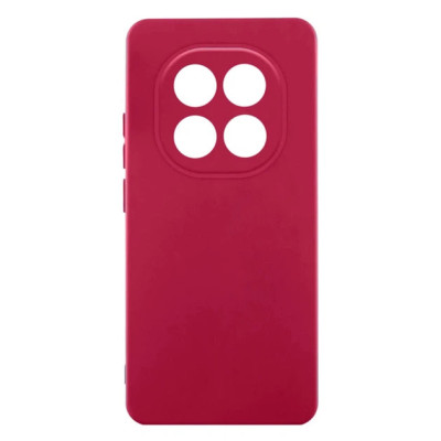 Накладка (з мікрофіброю) GETMAN Liquid Silk Full Camera для Xiaomi Redmi Note 15 4G/5G (EU) / Poco M8 5G- темно-червоний