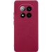 Накладка (з мікрофіброю) GETMAN Liquid Silk Full Camera для Xiaomi Redmi Note 15 Pro 5G- марсала