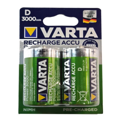 Акумулятор HR20 / D 3000mAh Varta 2bl (ціна за 1шт) Акумулятор HR20 / D 3000mAh Varta 2bl (ціна за 1шт)