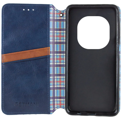 Чохол-книжка GETMAN Cubic для Xiaomi Redmi Note 15 4G/5G (EU) / Poco M8 5G- синій Чохол-книжка GETMAN Cubic для Xiaomi Redmi Note 15 4G/5G (EU) / Poco M8 5G- синій