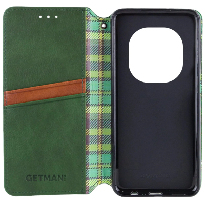 Чохол-книжка GETMAN Cubic для Xiaomi Redmi Note 15 4G/5G (EU) / Poco M8 5G- зелений Чохол-книжка GETMAN Cubic для Xiaomi Redmi Note 15 4G/5G (EU) / Poco M8 5G- зелений