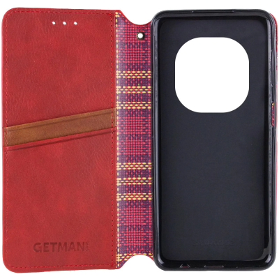 Чохол-книжка GETMAN Cubic для Xiaomi Redmi Note 15 4G/5G (EU) / Poco M8 5G- червоний Чохол-книжка GETMAN Cubic для Xiaomi Redmi Note 15 4G/5G (EU) / Poco M8 5G- червоний