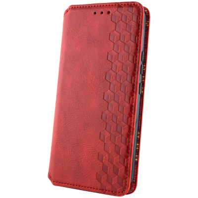 Чохол-книжка GETMAN Cubic для Xiaomi Redmi Note 15 4G/5G (EU) / Poco M8 5G- червоний Чохол-книжка GETMAN Cubic для Xiaomi Redmi Note 15 4G/5G (EU) / Poco M8 5G- червоний