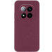Накладка (з мікрофіброю) Silicone Cover Lakshmi Full Camera для Xiaomi Redmi Note 15 4G/5G (EU) / Poco M8 5G- марсала