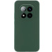 Накладка (з мікрофіброю) Silicone Cover Lakshmi Full Camera для Xiaomi Redmi Note 15 Pro 4G- темно-зелений