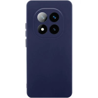 Накладка (з мікрофіброю) Silicone Cover Lakshmi Full Camera для Xiaomi Redmi Note 15 Pro 4G- темно-синій