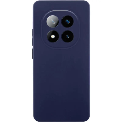 Накладка (з мікрофіброю) Silicone Cover Lakshmi Full Camera для Xiaomi Redmi Note 15 Pro 4G- темно-синій