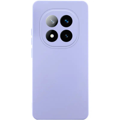 Накладка (з мікрофіброю) Silicone Cover Lakshmi Full Camera для Xiaomi Redmi Note 15 Pro 4G- бузковий