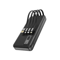 Power Bank Aspor A300PD 10000mAh (22.5W/QC 3.0/PD)+ cable USB/Micro/Lightning/Type-C- чорний Power Bank Aspor A300PD 10000mAh (22.5W/QC 3.0/PD)+ cable USB/Micro/Lightning/Type-C- чорний
