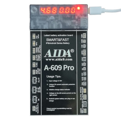Плата активації та зарядки акумулятора Aida A609 Pro 2в1 (iP+Android) Плата активації та зарядки акумулятора Aida A609 Pro 2в1 (iP+Android)