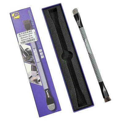 Щітка механічна Mechanic Glue Removal Brush для видалення клею, двостороння з нейлоновою та сталевою щетиною Щітка механічна Mechanic Glue Removal Brush для видалення клею, двостороння з нейлоновою та сталевою щетиною