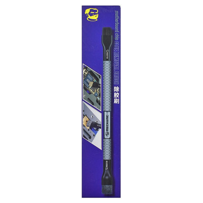 Щітка механічна Mechanic Glue Removal Brush для видалення клею, двостороння з нейлоновою та сталевою щетиною