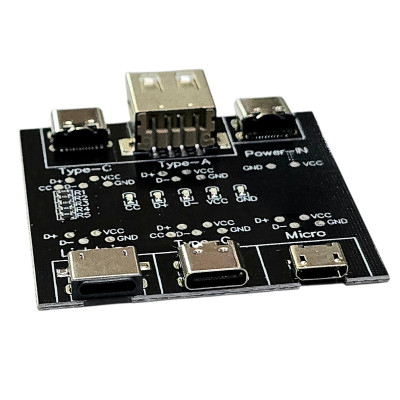 Плата тестова Mega-Idea для кабелів iPhone/Type-C/Micro USB
