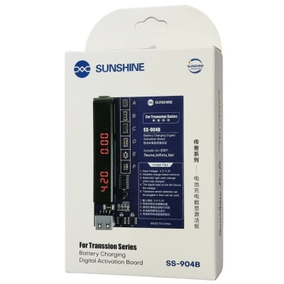 Плата активації та зарядки акумулятора Sunshine SS-904B з цифровою індикацією (Tecno/Infinix) Плата активації та зарядки акумулятора Sunshine SS-904B з цифровою індикацією (Tecno/Infinix)