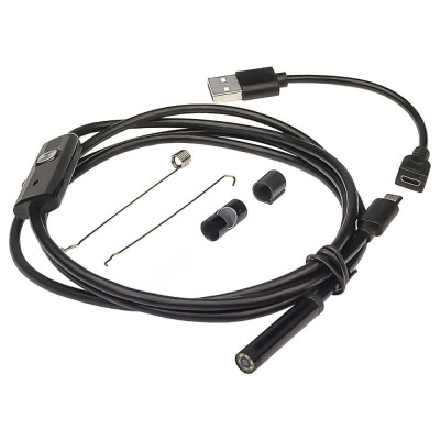 Цифровий ендоскоп, камера 640*480, водонепроникність IP67, L=3м, USB-A/micro Цифровий ендоскоп, камера 640*480, водонепроникність IP67, L=3м, USB-A/micro