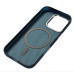 Накладка Carbon Magentic Magnetic nanofiber для iPhone 15 Pro- синій