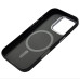 Накладка Carbon Magentic Magnetic nanofiber для iPhone 15 Pro Max- чорний