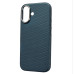 Накладка Carbon Magentic Magnetic nanofiber для iPhone 16- синій