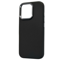 Накладка Carbon Magentic Magnetic nanofiber для iPhone 16 Pro- чорний