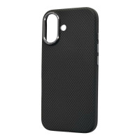 Накладка Carbon Magentic Magnetic nanofiber для iPhone 17- чорний