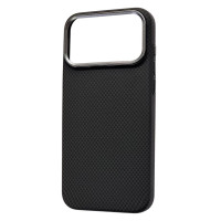 Накладка Carbon Magentic Magnetic nanofiber для iPhone 17 Pro Max- чорний
