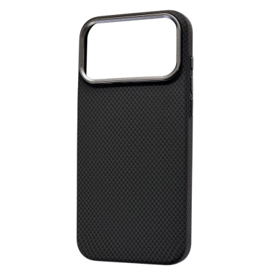 Накладка Carbon Magentic Magnetic nanofiber для iPhone 17 Pro Max- чорний