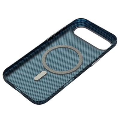 Накладка Carbon Magentic Magnetic nanofiber для iPhone 17 Air- синій