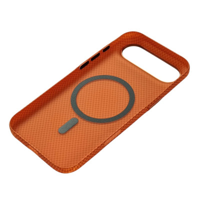 Накладка Carbon Magentic Magnetic nanofiber для iPhone 17 Air- помаранчевий