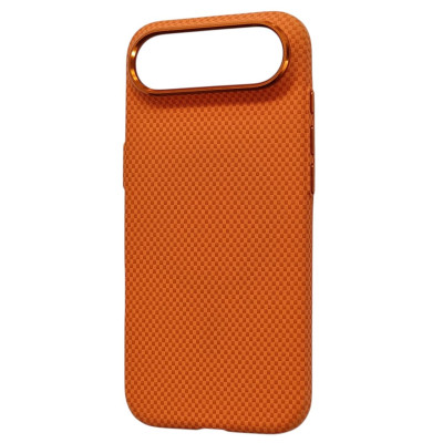 Накладка Carbon Magentic Magnetic nanofiber для iPhone 17 Air- помаранчевий