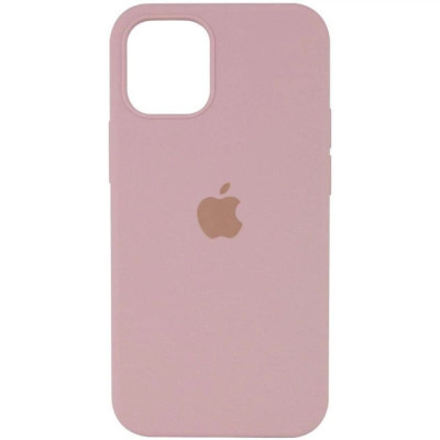 Накладка (з мікрофіброю) Silk Full Protective для iPhone 13- рожевий пісок