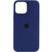 Накладка (з мікрофіброю) Silk Full Protective для iPhone 13 Pro Max- темно-синій