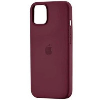 Накладка (з мікрофіброю) Silk Full Protective для iPhone 14- сливовий