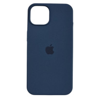 Накладка (з мікрофіброю) Silk Full Protective для iPhone 14- чорничний