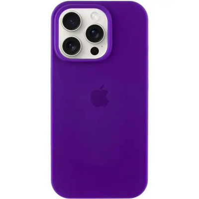 Накладка (з мікрофіброю) Silk Full Protective для iPhone 14- ультра-фіолетовий