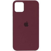 Накладка (з мікрофіброю) Silk Full Protective для iPhone 14 Pro- марсала