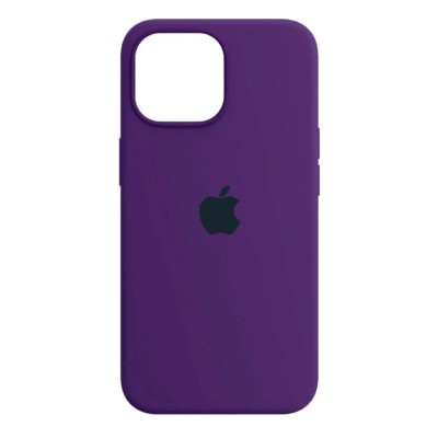 Накладка (з мікрофіброю) Silk Full Protective для iPhone 14 Pro- темно-фіолетовий