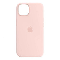 Накладка (з мікрофіброю) Silk Full Protective для iPhone 14 Pro Max- пудровий