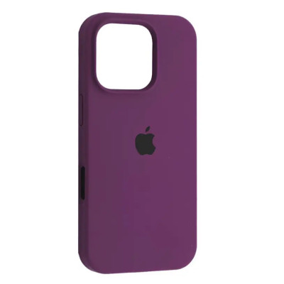 Накладка (з мікрофіброю) Silk Full Protective для iPhone 15- виноградний