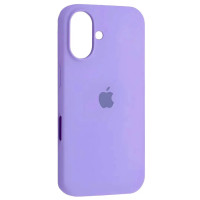 Накладка (з мікрофіброю) Silk Full Protective для iPhone 16 Plus- бузковий