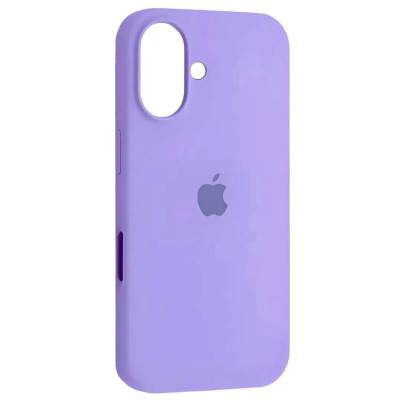 Накладка (з мікрофіброю) Silk Full Protective для iPhone 16 Plus- бузковий